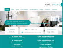 Tablet Screenshot of gefaesspraxis-in-dortmund.de